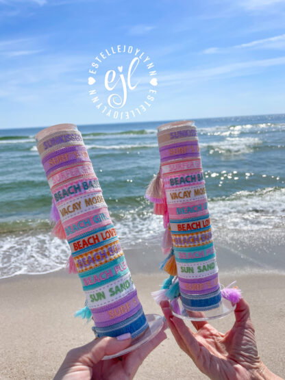 Beach Bracelet Embroidered Tassel Friendship Bracelet / Embroidered - Image 2