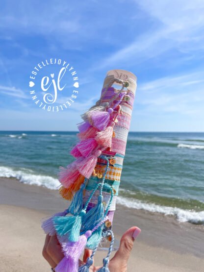 Beach Bracelet Embroidered Tassel Friendship Bracelet / Embroidered - Image 3