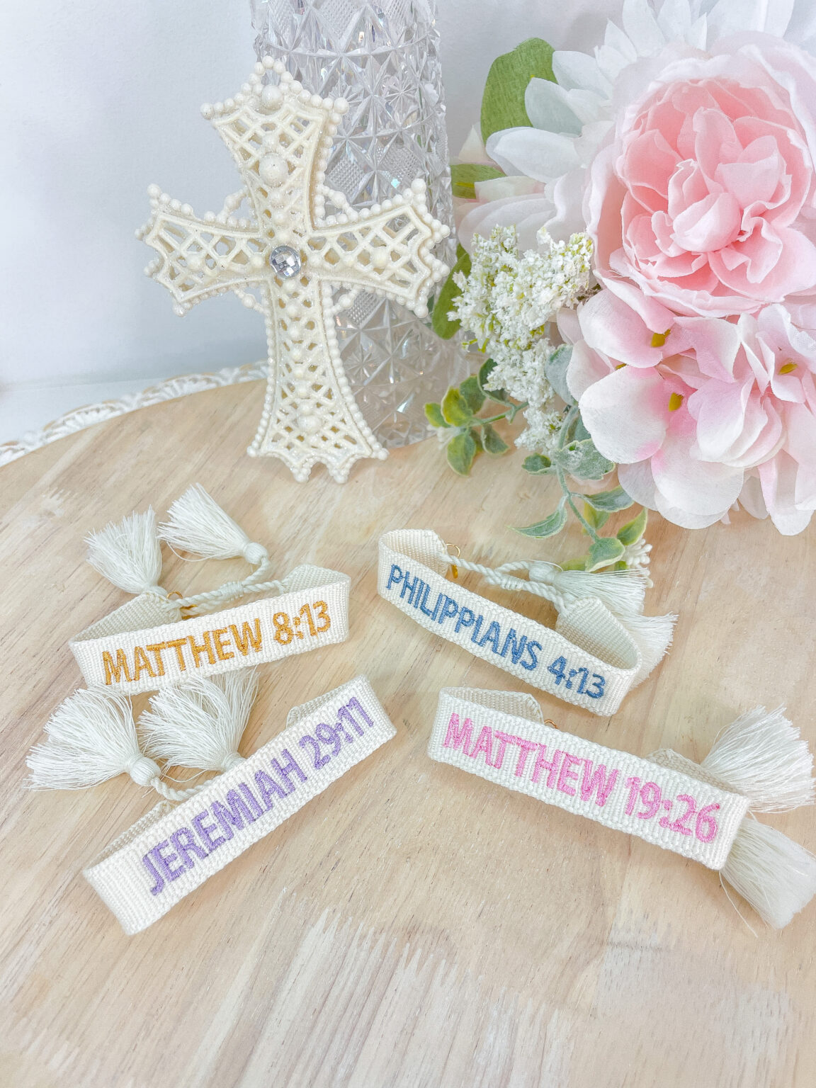 BIBLE VERSE BRACELET / BIBLE VERSE TASSEL BRACELET