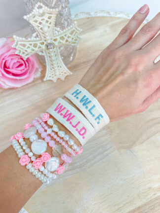 WWJD bracelet / HWLF bracelet