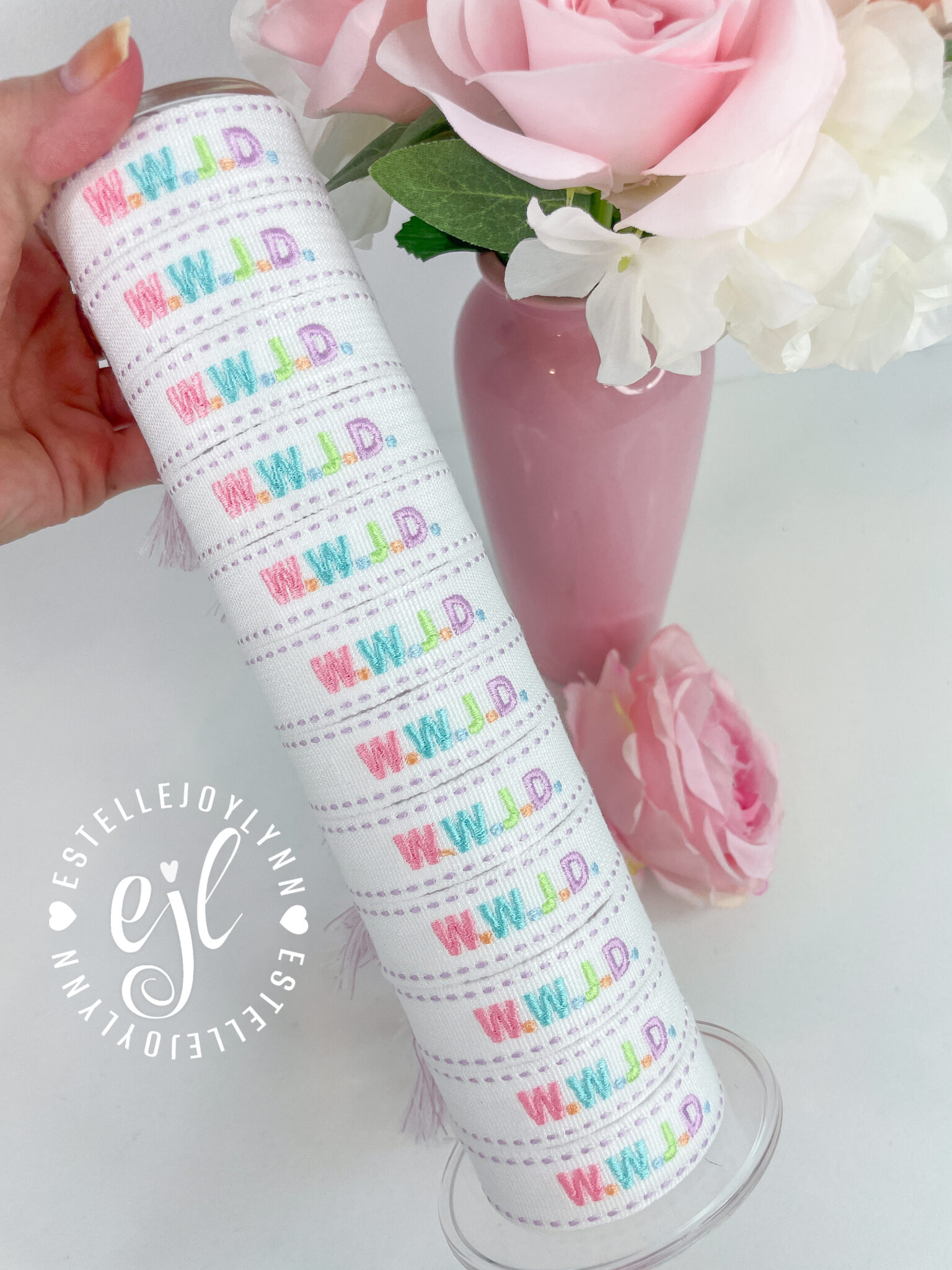 WWJD Rainbow Tassel Bracelet