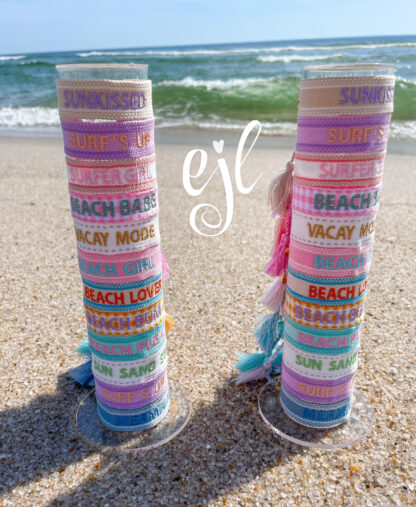 Beach Bracelet Embroidered Tassel Friendship Bracelet / Embroidered - Image 5