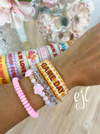 Game Day Bracelet Embroidered with Tassels - Image 3