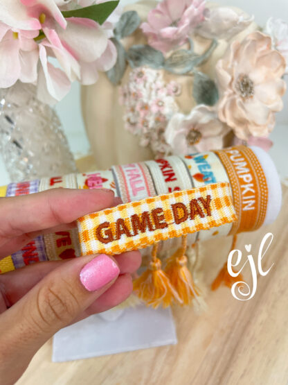 Game Day Bracelet Embroidered with Tassels - Image 2