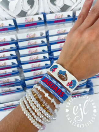 RED GAMEDAY EMBROIDERED BRACELET main image 0