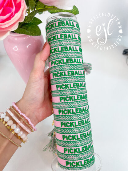 Pickleball Queen Bracelet / Embroidered Tassel Pickleball Bracelet - Image 7