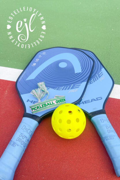 Pickleball Queen Bracelet / Embroidered Tassel Pickleball Bracelet - Image 3