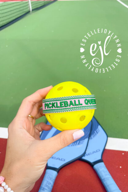 Pickleball Queen Bracelet / Embroidered Tassel Pickleball Bracelet - Image 5