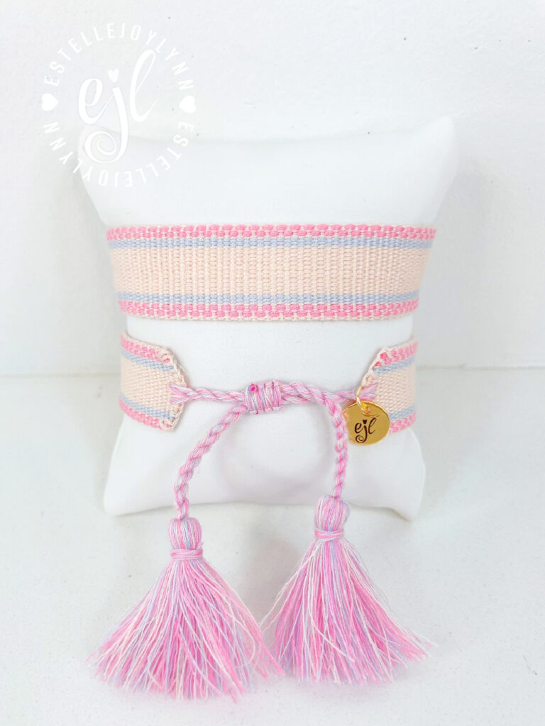 Candy Crush Create Your Own Custom Embroidered Tassel Statement Bracelet