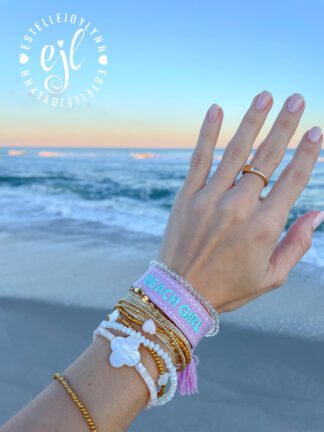 Beach Girl Bracelet Embroidered with Tassels