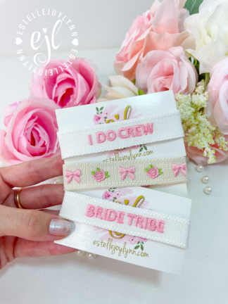 Bridal Party / Bachelorette Party Embroidered Bracelets
