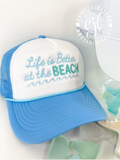 Beach or Lake Embroidered Trucker Hat - Image 3