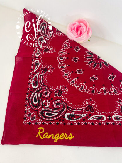 School Spirit Bandana / College, High School, University Football Custom Bandana / Choose Your Team Colors and Team Words - Image 7