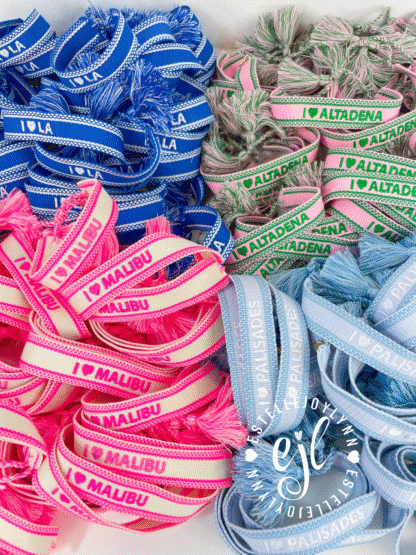 Fundraiser Custom Embroidered Tassel Bracelets - Image 2