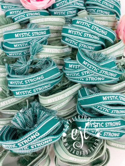 Fundraiser Custom Embroidered Tassel Bracelets