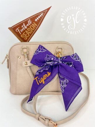 Custom Accessory Gold or Silver Clip Bandana Bow©