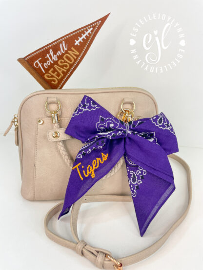 Custom Accessory Gold or Silver Clip Bandana Bow©