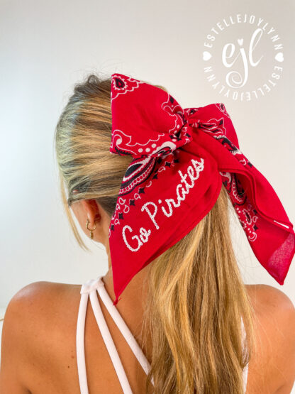 Bandana Name Bow© for your Hair with Barrette - Image 5