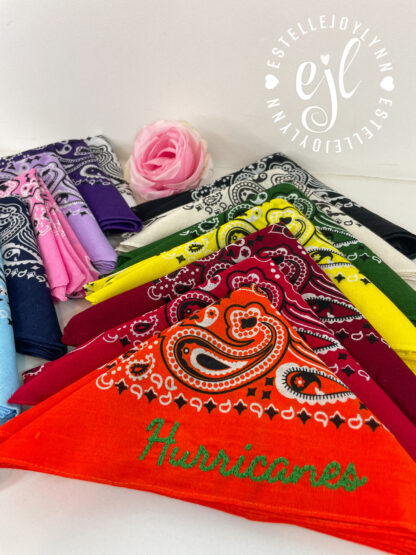 Custom Embroidered Cowboy Boot Bandana Bow© - Image 5