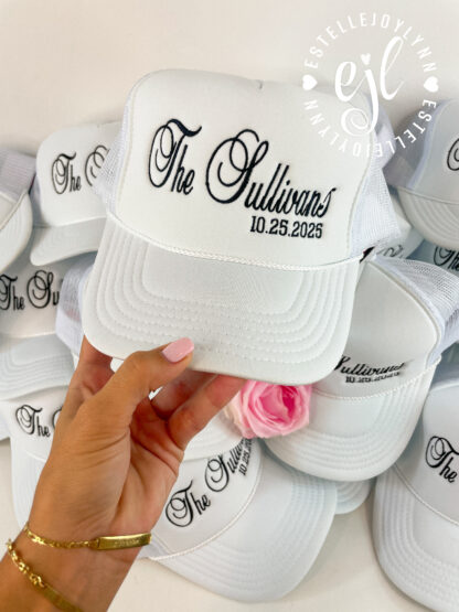 Wedding Guest CUSTOM Embroidered Trucker Hats