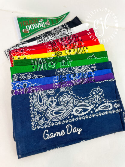 Game Day Bandana Bow© School Spirit with Barrette - Image 4