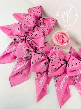 Bandana Name Bow© for your Hair with Barrette