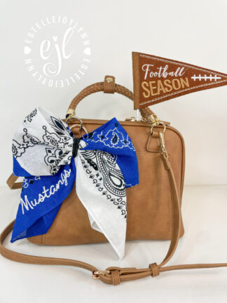 Custom Dual Color Bandana Bow© for your Purse, Backpack, Belt Loop, etc.