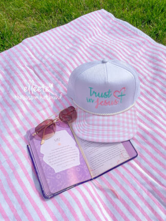 Trust in Jesus Elleete™️ Pastel Embroidered Trucker Hat