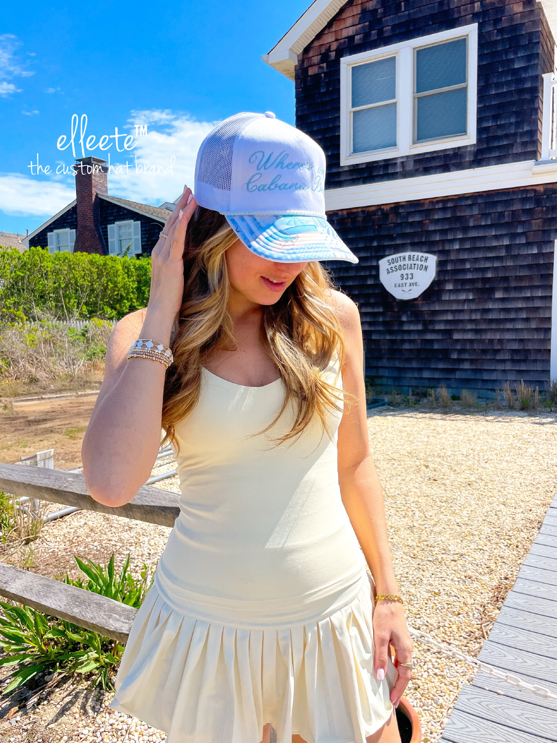 Where's My Cabana Boy? ELLEETE™️ Themed Trucker Hat - Image 3