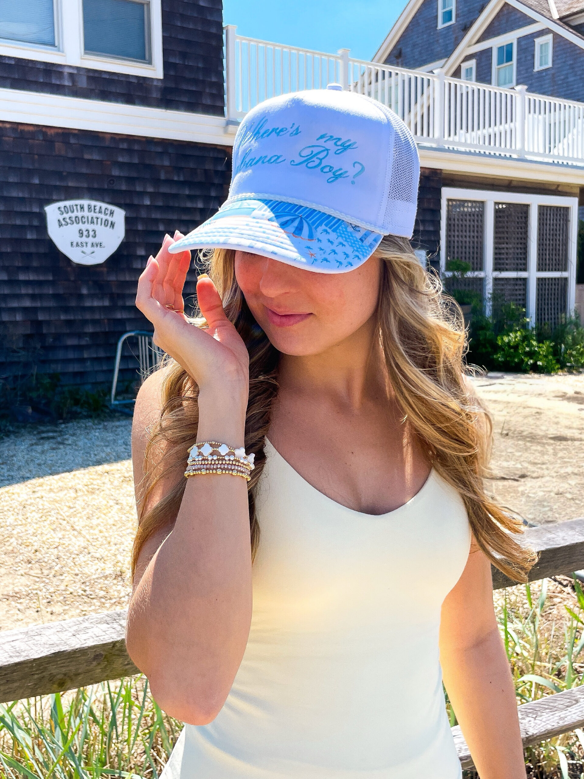 Where's My Cabana Boy? ELLEETE™️ Themed Trucker Hat - Image 4