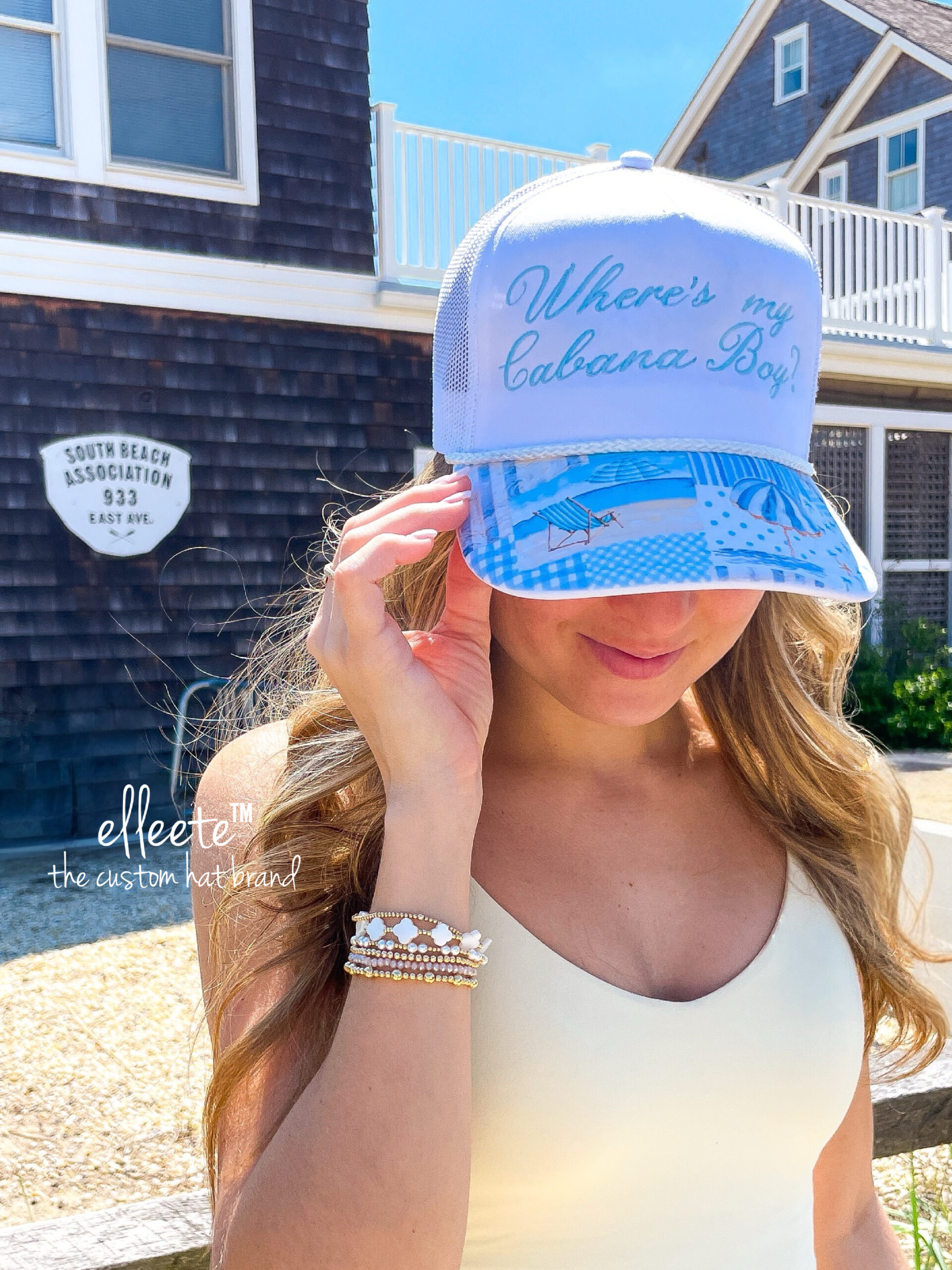 Where's My Cabana Boy? ELLEETE™️ Themed Trucker Hat