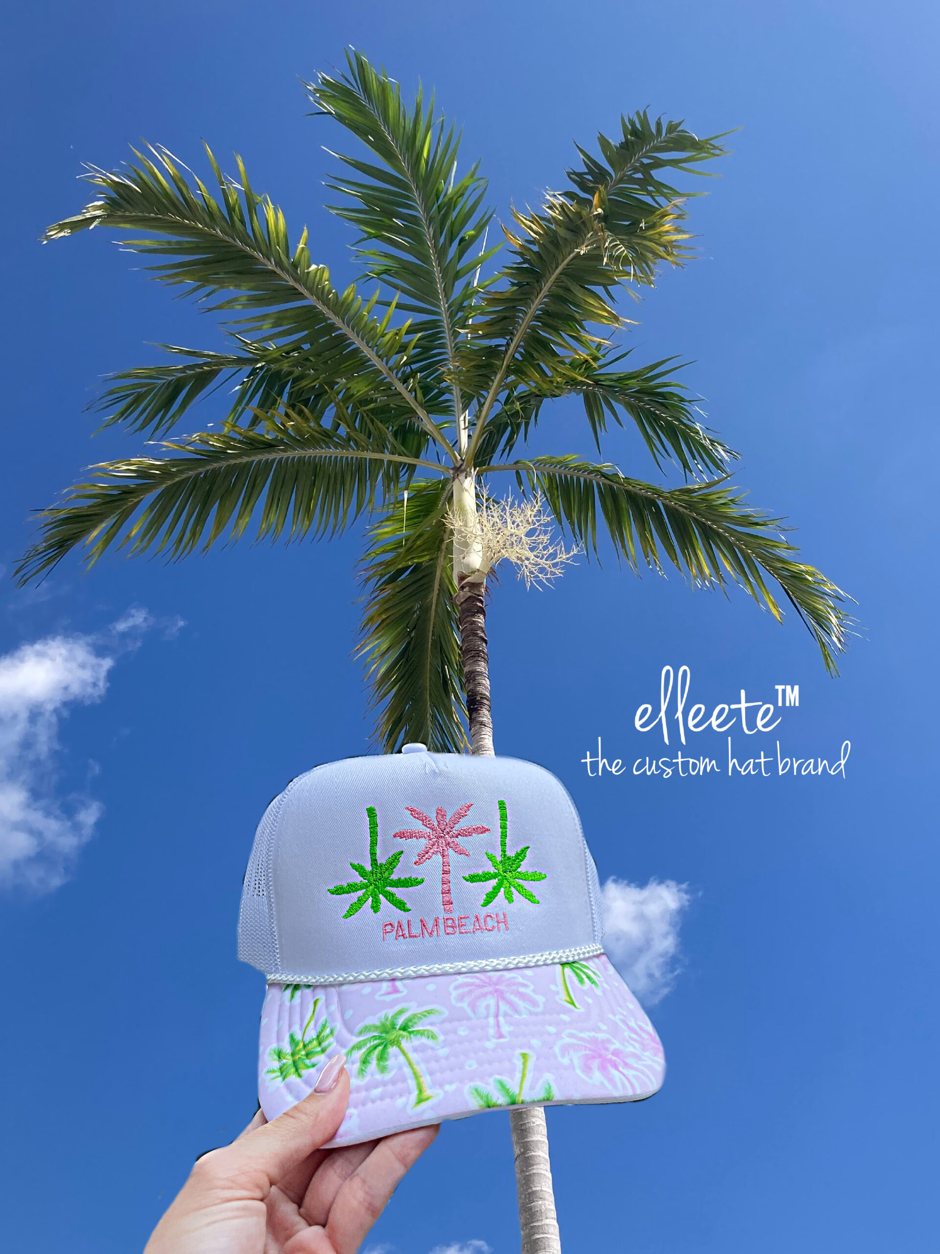 Palm Beach ELLEETE™️ Trucker Hats Customize - Image 2